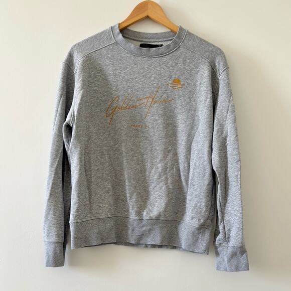 Prana Golden Hour Gray Organic Cotton Sweatshirt Size Small - Picture 1 of 5